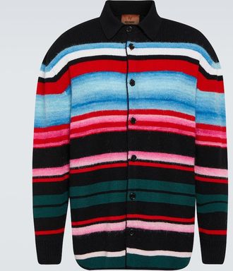 Missoni Striped wool-blend cardigan