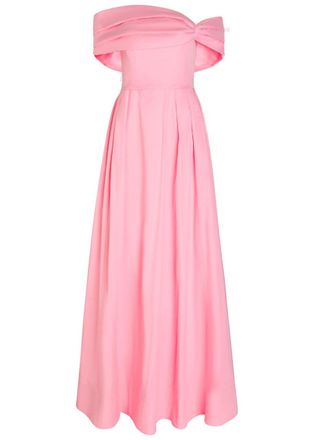 Rebecca Vallance Dianthe Off-the-shoulder Stretch-cotton Maxi Dress - Pink - 10 (UK10 / S)