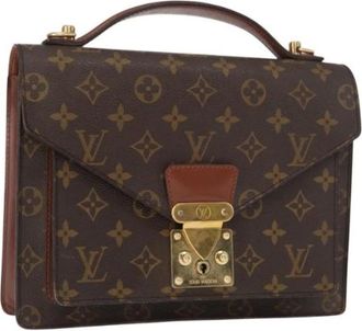 Louis Vuitton Pre-owned Handbags, female, Brown, Size: ONE SIZE Pre-owned Canvas Handbag