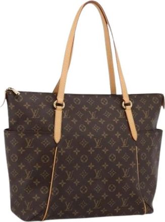 Louis Vuitton Pre-owned Monogram Vintage Schoudertas - Dames - Vintage Shopper - Bruin - ONE Size - Leer - Vintage