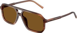 Dolce & Gabbana Dg 4541 Zonnebril - unisex - Zonnebrillen - Bruin - 59 MM - Accessoires