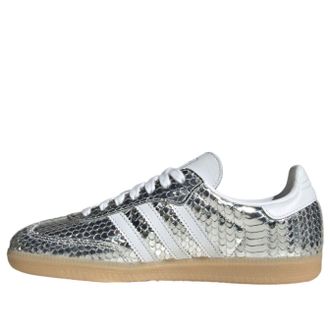 adidas (WMNS) adidas Samba Patent Snakeskin Silver Metallic IH9016