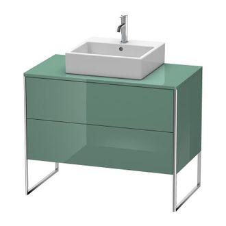 Duravit Mueble De Cocina Duravit Xsquare De 100,0 X 54,8 Cm, 2 Cajones, Color (frente/cuerpo): Jade Laca Alto Brillo - Xs492100303