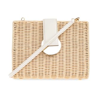 Rodo Cross Body Bags, female, Beige, Size: ONE SIZE Logo Shoulder Bag