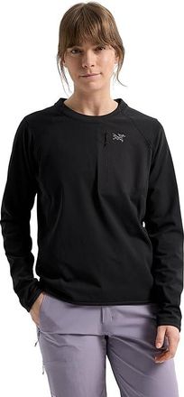 Arc'teryx Delta Crew Womens Clothing Black : 2XL, Fleece/Polyester