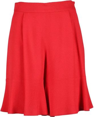 L'autre Chose Red Acetate Viscose Shorts