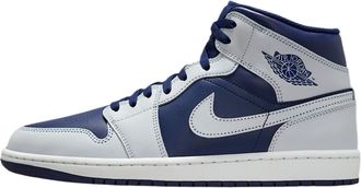 Nike Shoes Air Jordan 1 Mid Code DQ8426-403 Blue Mens, Blue Grey White, 7.5 UK