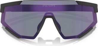 Prada Sunglasses, unisex, Black, Size: 39 MM Extreme Mask Sunglasses