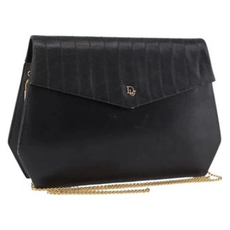 Dior Pre-owned Small Leather Shoulder Bag - Dames - Pre-owned - Zwart - Maat: ONE Size Leer