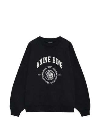Anine Bing Miles Sweatshirt Collegiate - Vintage Black