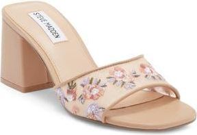 Steve Madden Claudiah Floral Embroidered Slide Sandal at Nordstrom Rack, Size 8.5