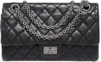 Chanel Borsa a spalla Reissue 2.55 Classic 225 in pelle 2008 - 2009 - Nero