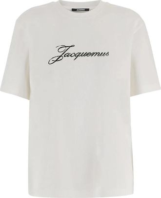 Jacquemus LE Tshirt - Heren - T-shirts - Wit - S - Katoen - Tops
