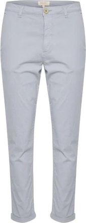 Part Two Klassieke Quarry Broek met Knoopdetail - Dames - Vrijetijds broeken - Grijs - XS - Leer - Broeken