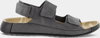 Ecco Mens Cozmo 3 Band Sandals In Titanium