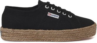Superga Womens 2730-cotropew Trainers, Nero Black 999, 8.5 UK