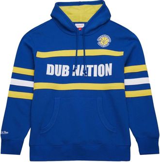 Mitchell & Ness Felpa Golden State Warriors con cappuccio - Blu