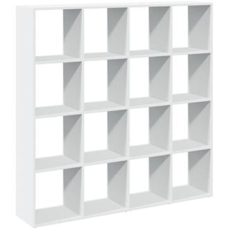 vidaXL Estanter&iacute;a Librer&iacute;a Madera Ingenier&iacute;a Blanca 137,5x29x137,5 Cm Vidaxl