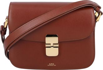 A.P.C. Brown Grace Small Crossbody Bag