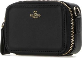 Valentino Garavani Portafoglio - Heren - Toilettassen - Zwart - ONE Size - Leer - Tassen
