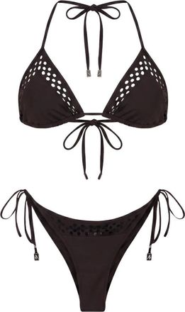 The Attico Bikini - Dames - Bikinis - Bruin - S - Tweed - Badmode