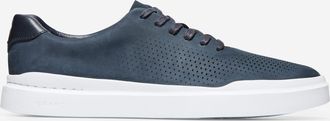 Cole Haan Mens GrandPr&oslash; Rally Laser Cut Sneakers - Blue Size 10.5
