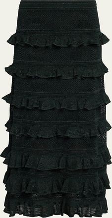 Zimmermann Valiant Frill Midi Skirt