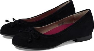 Munro Joslynn M531886 Ballet FlatBlack Suede Almond Toe Slip On ZAP274