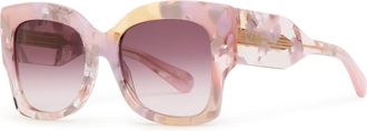 Chloé Oversized Square-frame Sunglasses - Purple Other - One Size