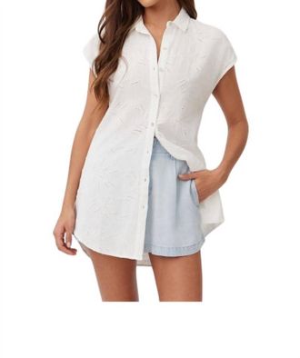 Bella Dahl Easy Cap Sleeve Tunic In White