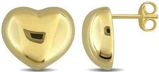 Delmar Puffed Heart Stud Earrings in Gold at Nordstrom Rack