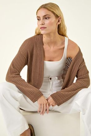 Roman Stitch Knit Cardigan