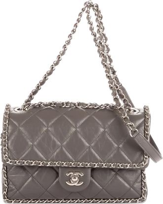 Chanel Borsa a spalla con catena - Grigio