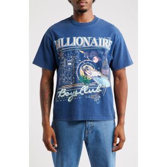 Billionaire Boys Club To the Moon Graphic T-Shirt in Navy Peony at Nordstrom Rack, Size Xx-Large