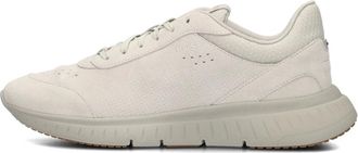 HUGO BOSS Schoenen, Heren, Beige, 46 EU, Suède, Beige Lage Sneakers voor Heren