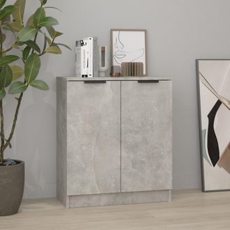 vidaXL Vidaxl - Aparador De Madera Contrachapada Gris Hormig&oacute;n 60x30x70 Cm