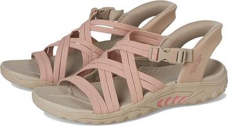 Skechers Reggae - Morning Light Womens Sandals Taupe/Coral : 6.5 B - Medium
