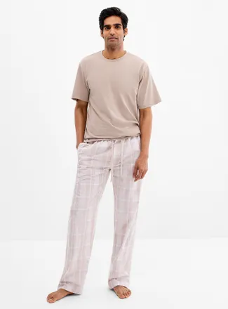 Majestic Mens Minimalist check pyjama set