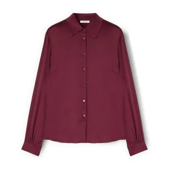 Motivi Dames, Blouses & Shirts, Rood, Maat: 2XL Satijn