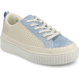 Journee Collection Pazey Platform Sneaker in Denim at Nordstrom Rack, Size 6.5
