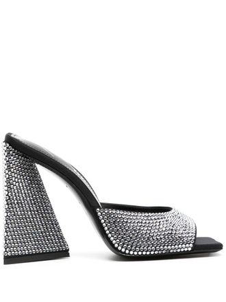 The Attico Mules Devon 115mm - Nero