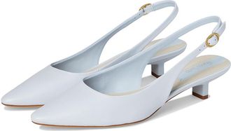 Franco Sarto Pura Slingback Shoes Womens Shoes Soft Blue Leather : 6.5 M