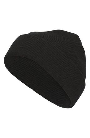 adidas Originals Off Set 3-Stripe Beanie in Black/Black at Nordstrom