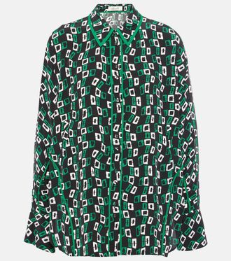 Diane Von Fürstenberg Camicia Alona in crêpe con stampa