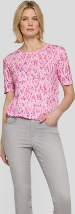 Rabe T-Shirt RABE, Damen, Gr. 36, krokus, Jersey, Obermaterial: 50% Baumwolle, 50% Viskose, gebl&uuml;mt, gemustert, normal h&uuml;ftbedeckend, Rundhals, Shirts T-Sh