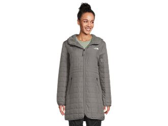 The North Face Junction Insulated Parka Womens Coat Smoked Pearl : SM, Nylon