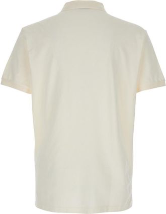 Polo Ralph Lauren Mens White Polo Shirt With Large Pony Detail Cotton T-Shirts And Polos