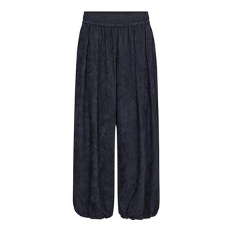 Mos Mosh Wijde broek - Dames - Wijde Broeken - Blauw - XS - Broeken