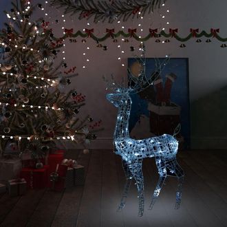 Berkfield Home Acrylic Reindeer Christmas Decoration 140 LEDs 120 cm Cold White