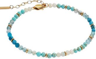 Alex and Ani Turquoise Ombre Semi-Precious Beaded Anklet at Nordstrom
